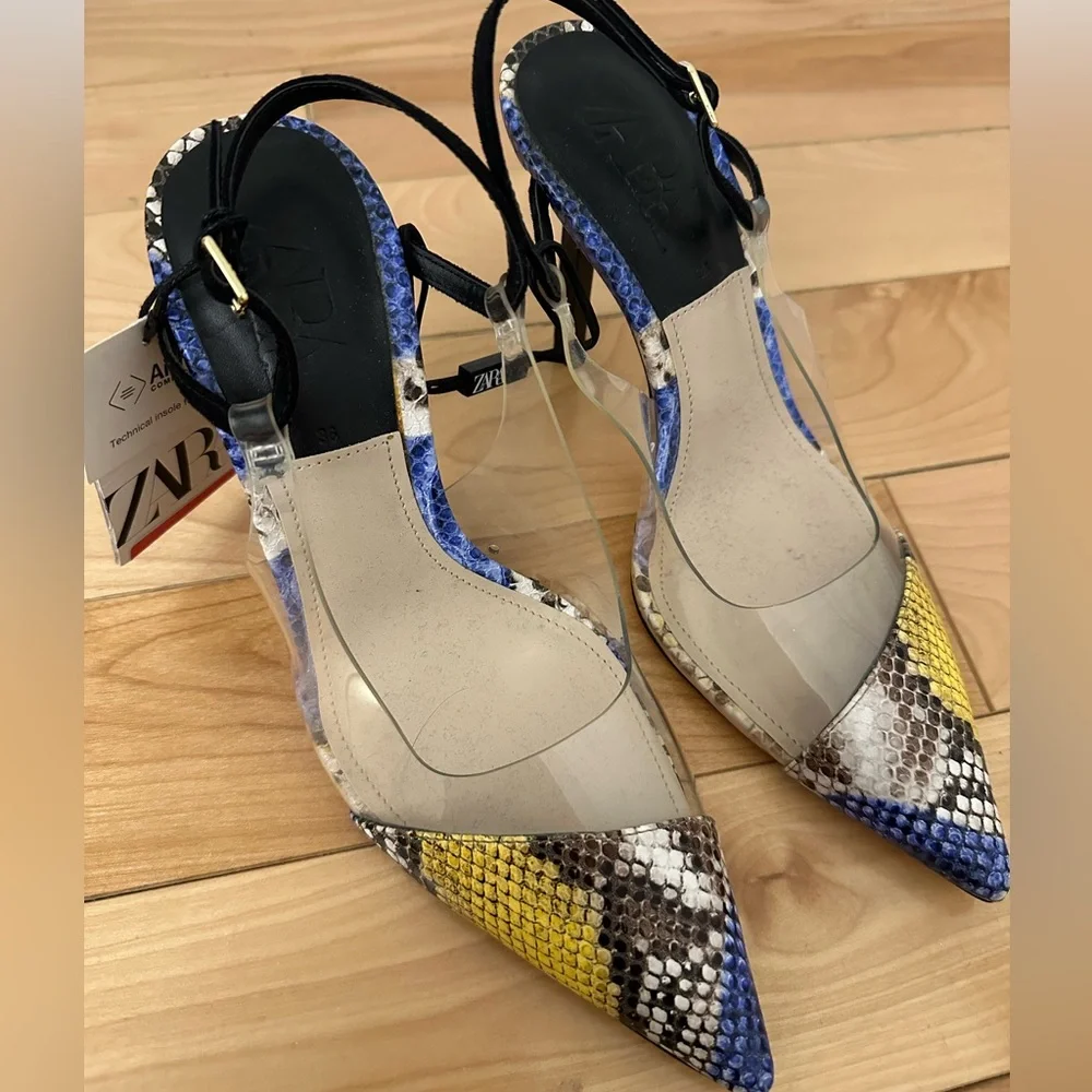 Zara | Multicolor Heels - Picture 2 of 2